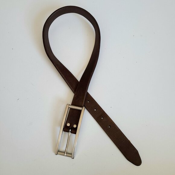 Scott David brown leather belt. Size Small. - Picture 8 of 8